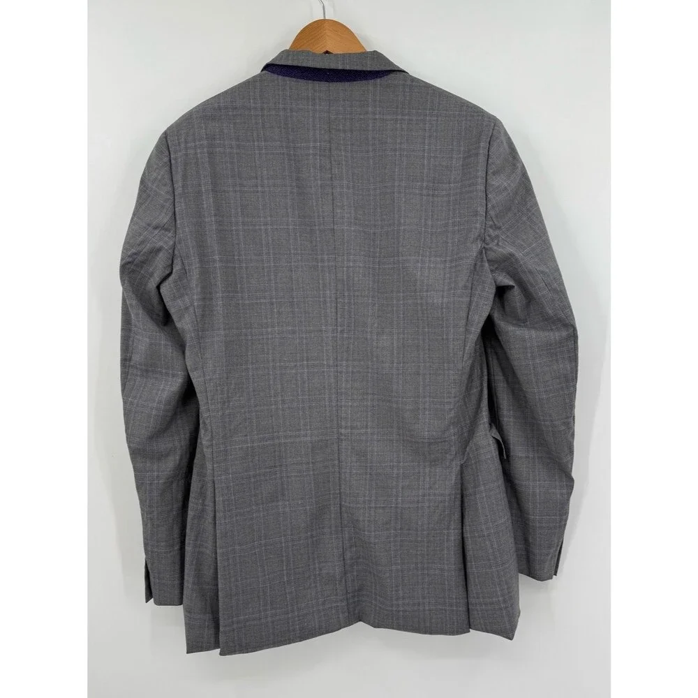 Ted Baker London Endurance Wright-Plaid Suit Jacket | Gray | Size 40L